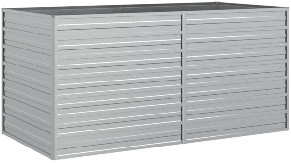 vidaXL Garten-Hochbeet 160x80x77 cm Verzinkter Stahl Silbern 316880