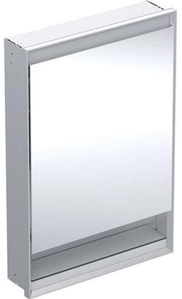 Spiegelschrank ONE Einbau-Regal 90 x 60 x 15 alu hoch