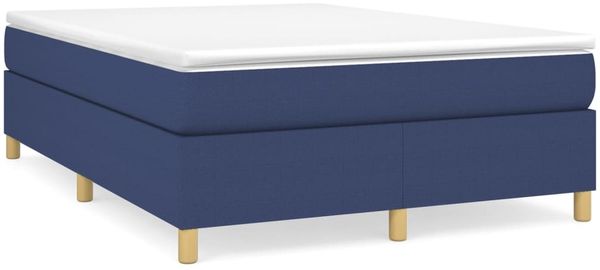 vidaXL Boxspringbettgestell Blau 140x200 cm Stoff 3120967 Bild 2