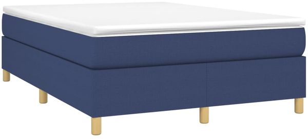 vidaXL Boxspringbettgestell Blau 140x200 cm Stoff 3120967 Bild 3