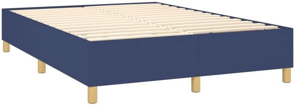 vidaXL Boxspringbettgestell Blau 140x200 cm Stoff 3120967 Bild 4