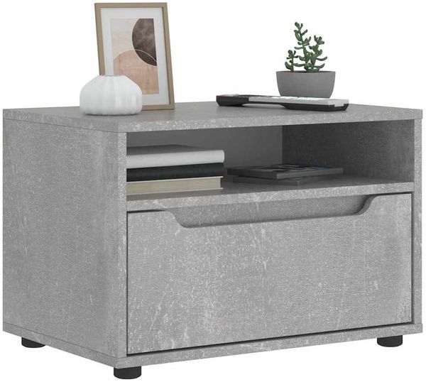 vidaXL TV-Schrank VISNES Betongrau 60x40x38 cm Holzwerkstoff 4108290