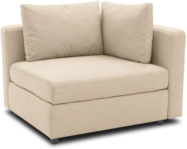 Gartenlounge Ecke Links Bozhana 110x67x96 mit Outdoorbezug in beige