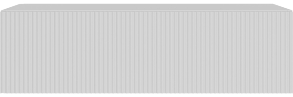 Selsey ‘Veldio’ TV-Lowboard hängend mit geriffelten Fronten, 100 cm, weiß Bild 6