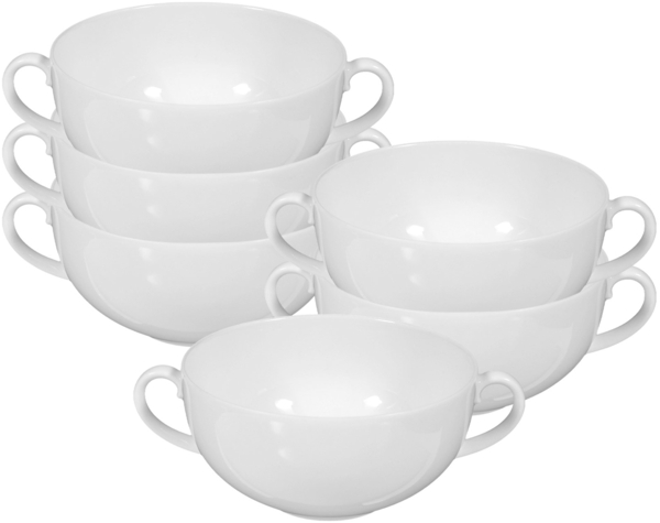 Seltmann Weiden Rondo/Liane Weiß Suppentasse 0,36 l 6er Set