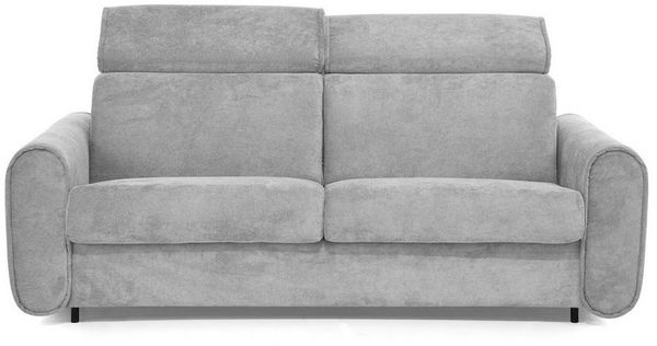 Beautysofa Schlafsofa Pavarti modernes Sofa mit italienischem Klappmechanismus und Matratze, mit Bettkasten, verstellbaren Kopfstützen und Schlaffunktion, in 3 Größen & 8 Farben