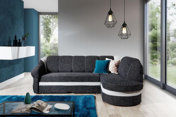 Wohnideebilder Benano Schwarz Ecksofas & Eckcouches B037