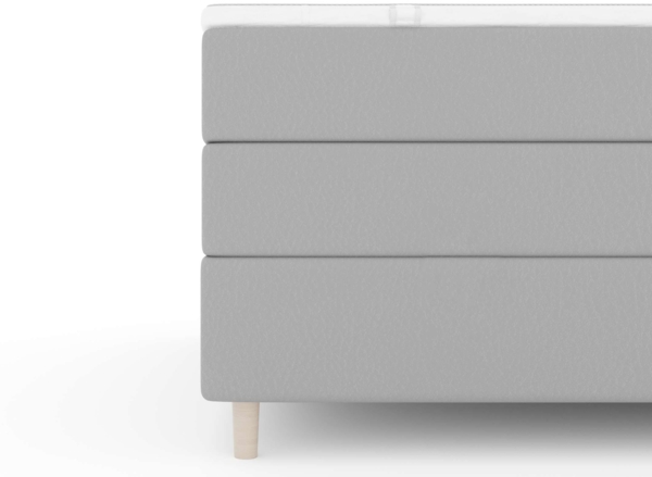 99rooms Zeus Boxspringbett 140x200 cm Kunstleder MADRYT Weiß Taschen-Federung Bild 5