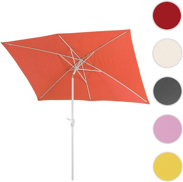 Mendler 'N23' Sonnenschirm, neigbar, UV-Schutz 50+, Alugestell / Polyester terracotta, 2x3 m Bild 8
