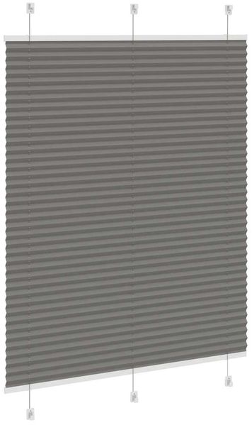 vidaXL Plissee Anthrazit 110x150 cm Stoffbreite 109,4 cm Polyester 4015094 Bild 4