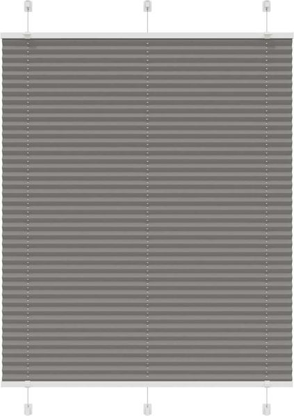 vidaXL Plissee Anthrazit 110x150 cm Stoffbreite 109,4 cm Polyester 4015094