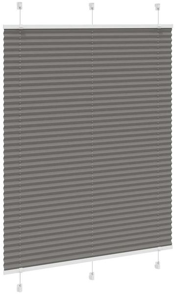vidaXL Plissee Anthrazit 110x150 cm Stoffbreite 109,4 cm Polyester 4015094 Bild 3