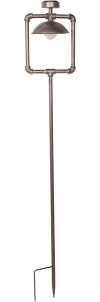 Solar-Leuchte ESSEN - Stahl Antik-schwraz 158x18,4x25,4cm | Gartenlampe Tischlampe Outdoor Leuchte