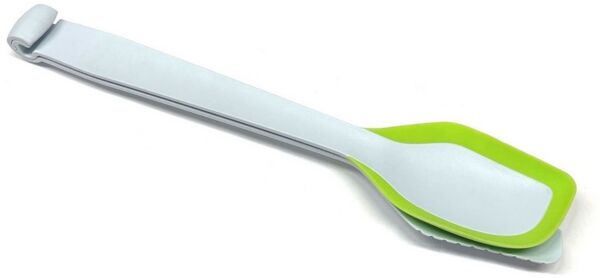 HAC24 Servierzange Küchenhelfer Salatbesteck Servierbesteck Teigschaber Nudelzange, 5in1 Kräuter Abstreifer Spaghetti Zange Servierzange Silikonschaber