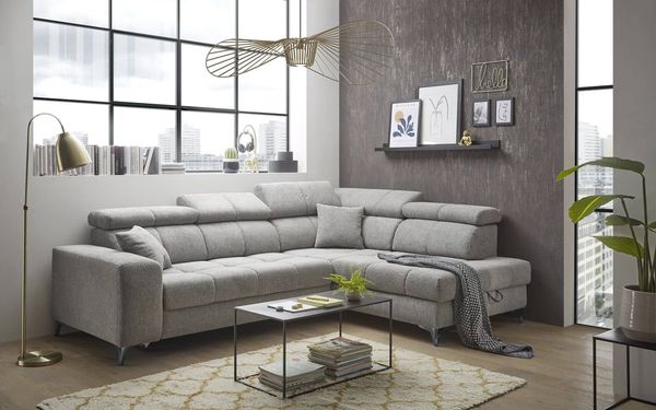 Ecksofa mit elektronischer Wallaway-Funktion | USB-Anschluss - Sydney