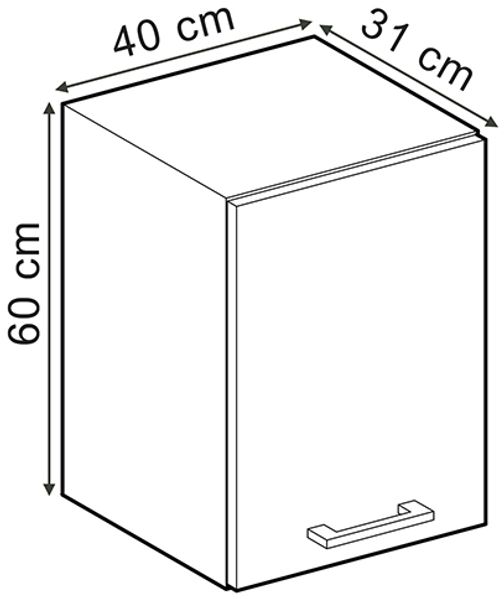 Hängeschrank R-Line Artisan-Eiche 40 cm Vicco Bild 3