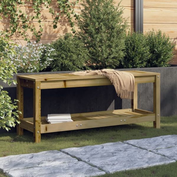 vidaXL Gartenbank 108x35x45 cm Imprägniertes Kiefernholz 832386