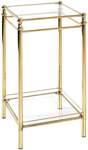 HAKU Möbel Beistelltisch - vermessingt - H. 73cm x B. 40cm - HAKU-20321