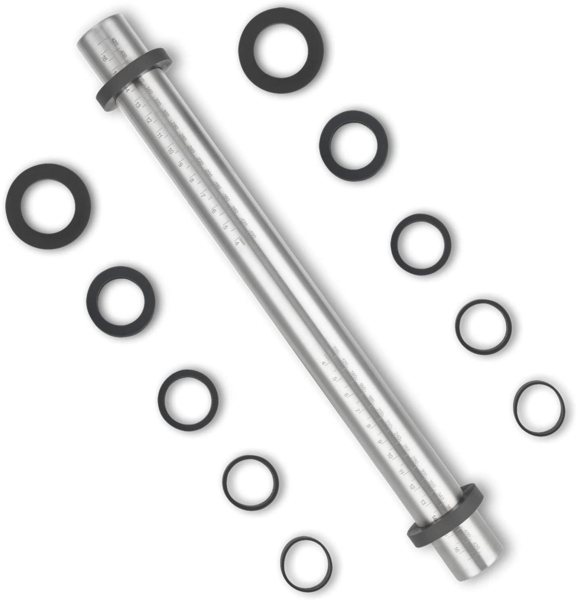 Edelstahl Teigroller Nudelholz Antihaft Silikonringe 5 Größen Backzubehör 45cm