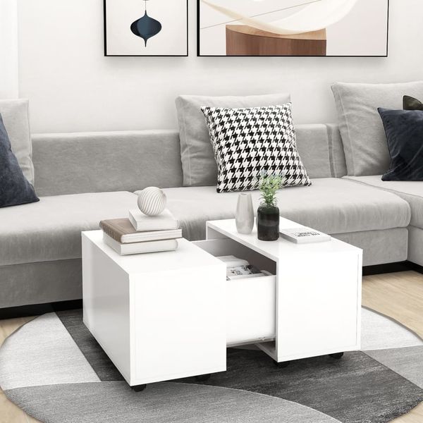 vidaXL Couchtisch Weiß 60x60x38 cm Holzwerkstoff 806858