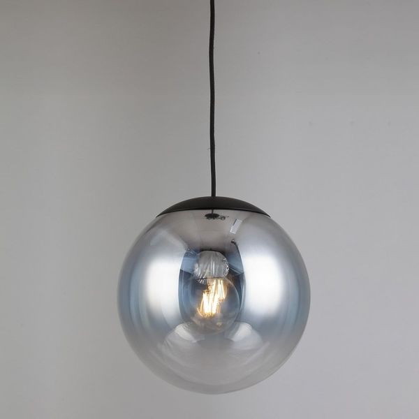 s.luce Progress Pendelleuchte Glas mit Farbverlauf Rauch Ø 20cm