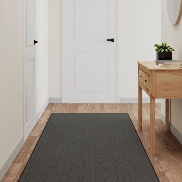 vidaXL Teppichläufer Sisal-Optik Anthrazit 80x200 cm