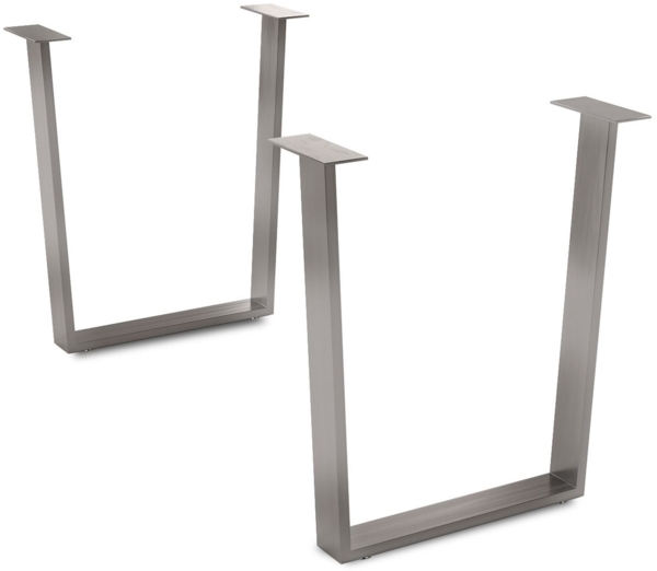 Tischgestell Darbry 59,5x72 Metall Sterlingsilber