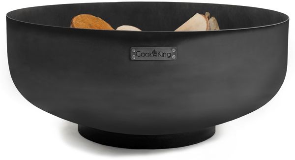 CookKing 'Palermo XXL' Feuerschale, Rohstahl Schwarz, Ø 80x35 cm