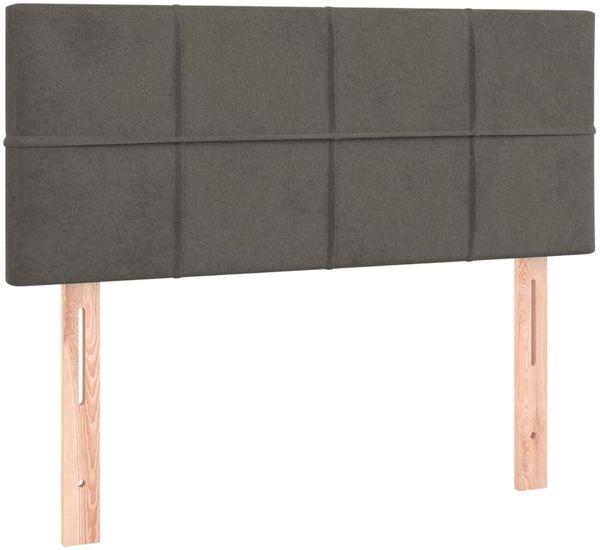Boxspringbett mit Matratze & LED, Samt Dunkelgrau, 120x200 cm Bild 7