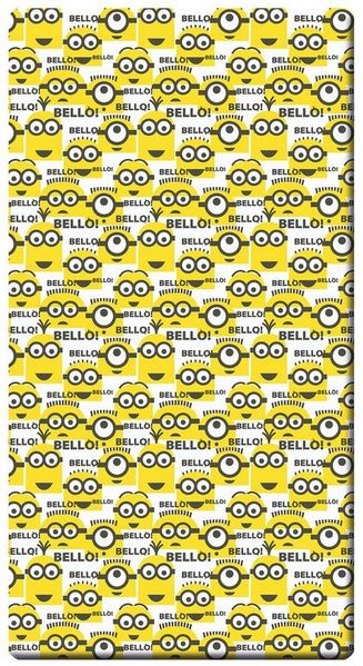 Global Labels Spannbettlaken Minions Renforcé Spannbetttuch Bello Bettlaken 100x200cm, Renforcé, Gummizug: Rundumgummizug, (1 Stück), Spannbettlaken für alle Minions Fans, Rundgummi, Baumwolle
