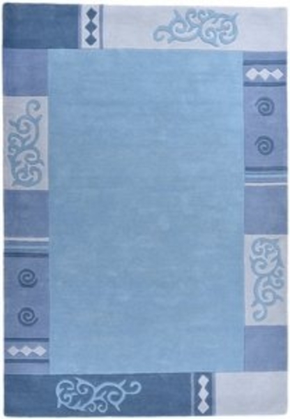 THEKO Wollteppich Ambadi, rechteckig, Höhe: 14 mm, reine Schurwolle, handgetuftet, mit Bordüre, modern Bild 6