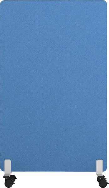 Rheinland Möbel FocusWall STWR0814 – Akustik-Stellwand 800×1400 mm in Stofffarbe Bluebell inkl. Rollen – Mobile Schreibtisch-Trennwand für Büro & Homeoffice – Schallschutz – Made in Germany