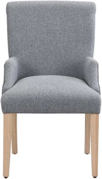 2er Set Leinenstuhl Grau mit Massivholzbeinen, Höhenverstellbar, Atmungsaktiv und Bequem, Polsterstuhl für Esszimmer Bild 7