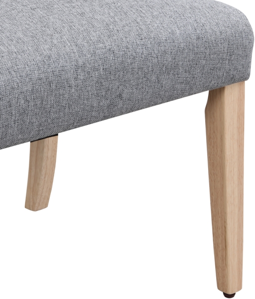 2er Set Leinenstuhl Grau mit Massivholzbeinen, Höhenverstellbar, Atmungsaktiv und Bequem, Polsterstuhl für Esszimmer Bild 8