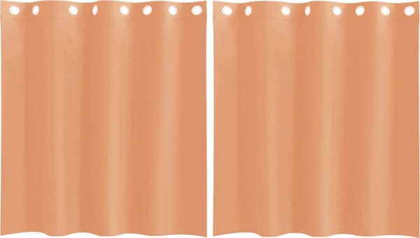 vidaXL Voile Vorhänge mit Ösen 2 Stk. Terrakotta 4102137