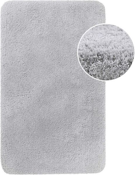 Homie Living Badematte Porto Azzurro, Höhe 30 mm, rutschhemmend beschichtet, fußbodenheizungsgeeignet, schnell trocknend, Polyester, rechteckig, Badteppich, uni, rechteckig & rund, waschbar, Badezimmerteppich
