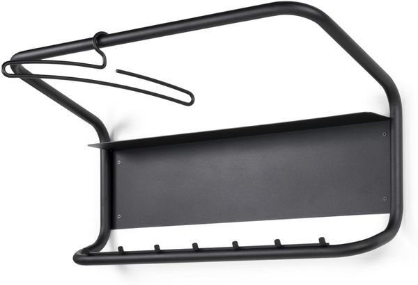 Spinder FLUX Garderobe: Modernes Design, Stahl, Schwarz