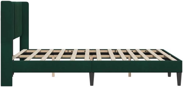 vidaXL Bettrahmen mit Kopfteil Dunkelgrün 160 x 200 cm Samt 42027517 Bild 5