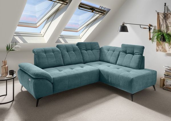 Fiore - Ecksofa mit elektrischem Sitzvorschub