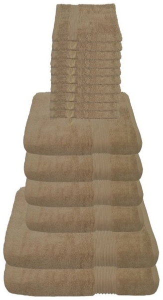 Julie Julsen Handtücher 16-Handtücher-Pastell Beige, Baumwolle (16-St) Bild 4