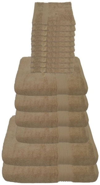 Julie Julsen Handtücher 16-Handtücher-Pastell Beige, Baumwolle (16-St) Bild 5