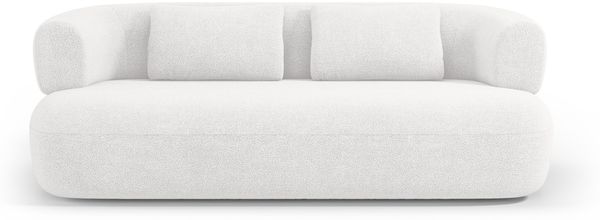 Micadoni Sofa Jenny 3-Sitzer Boucle Elfenbein