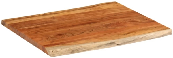 vidaXL Tischplatte 100x80x3,8cm Rechteckig Massivholz Akazie Baumkante 370652