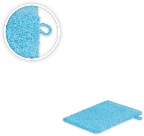 20 x Waschhandschuh 500 g/m² 15 x 21 cm Türkis