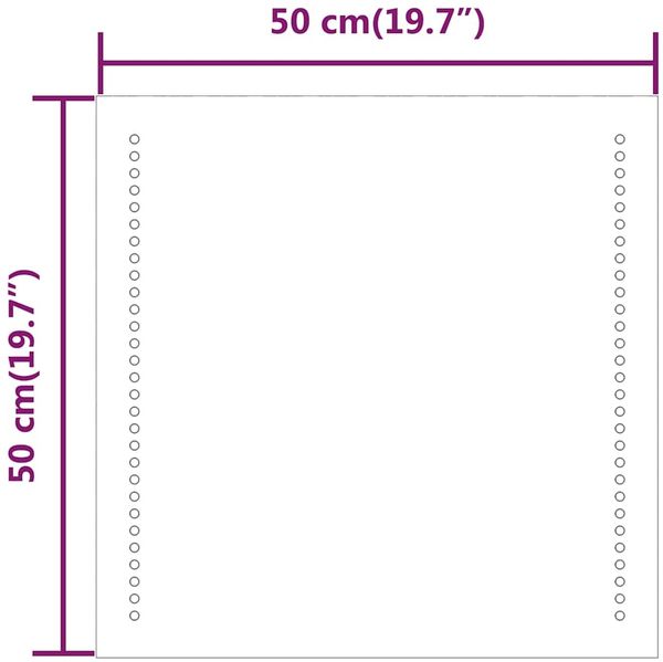 vidaXL LED-Badspiegel 50x50 cm 151720 Bild 9