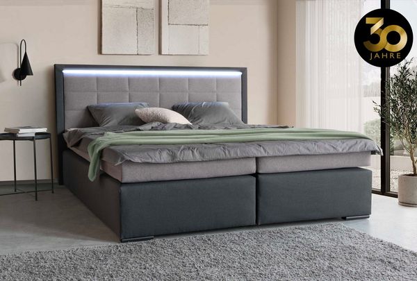 COLLECTION AB Boxspringbett 30 Jahre Jubiläums-Modell Athena, in H2,H3 & H4, inkl. LED-Leiste