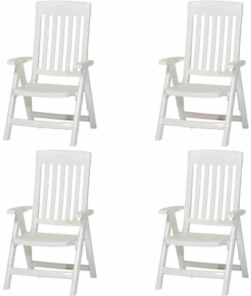 Palma SET 4 x Klappsessel weiß