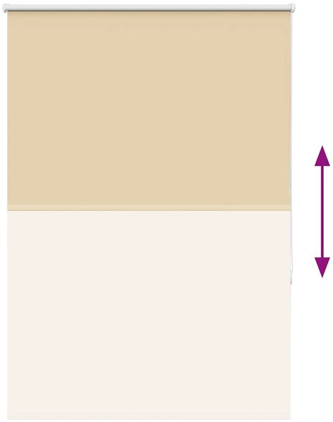 vidaXL Verdunkelungsrollo Beige 100x130cm Stoffbreite 95,7cm Polyester 4010712 Bild 9
