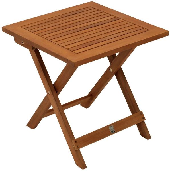 Klapp - Beistelltisch JAVA 45x45 cm, Akazie geölt