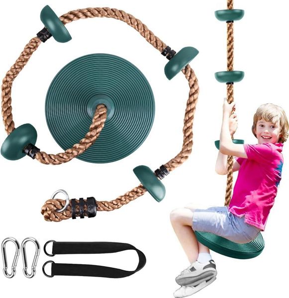 Kletterseil Baum Schaukel Kinder Outdoor Kletter Scheibe Tellerschaukel 200kg